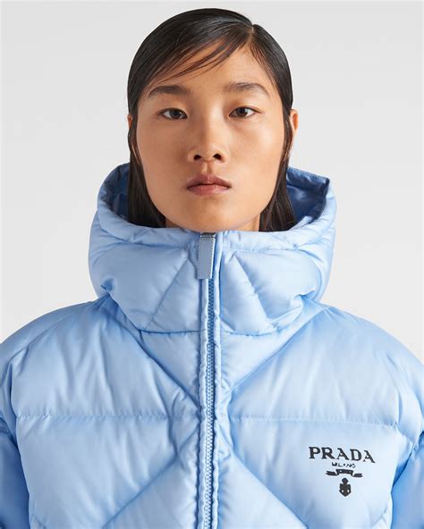 prada re-nylon gabardine down jacket men's|Prada Re.